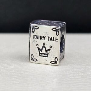 Pandora Retired Fairy Tale Book Charm Sterling Silver 925 ALE
